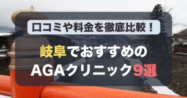 岐阜のAGA治療が人気のおすすめAGAクリニック9選！薄毛治療の料金や口コミを徹底比較